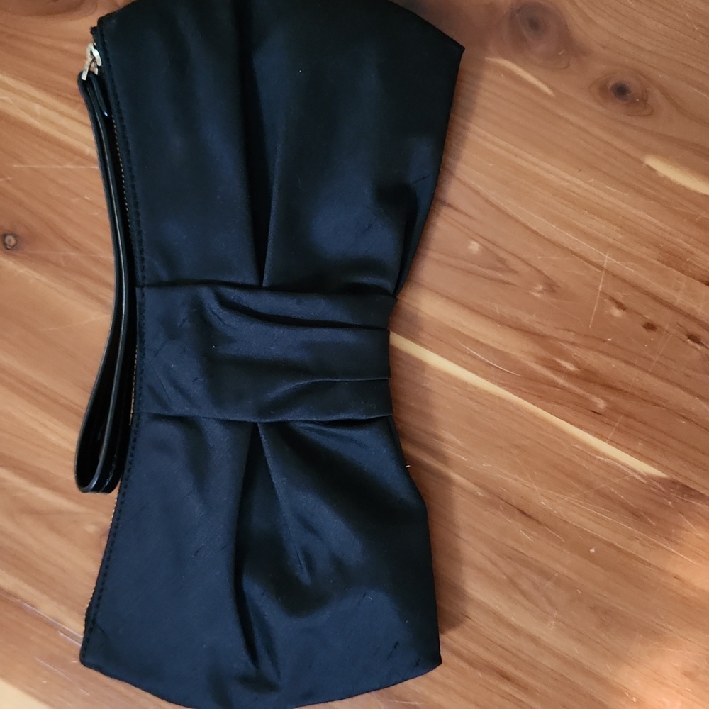 Kate Spade New York Black Satin Candy Darling Wristlet Clutch Bag - Picture 2 of 5